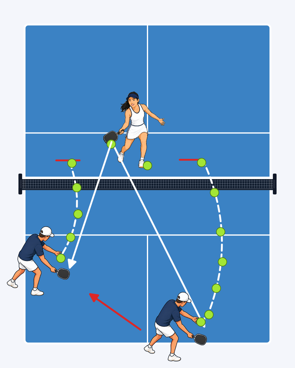 Drop Zone Touch Challenge court diagram